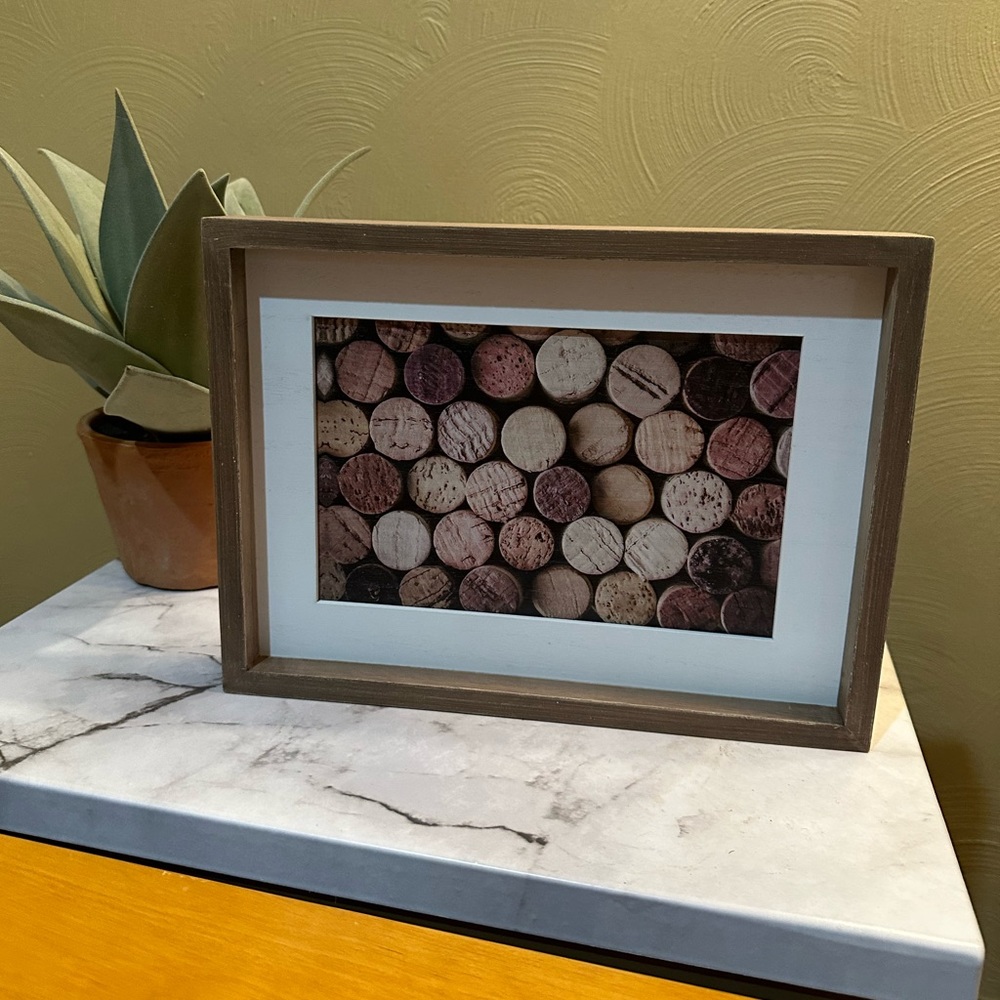 Wine Cork  Wood Sign Shelf Sitter by Room & Retreat NWT